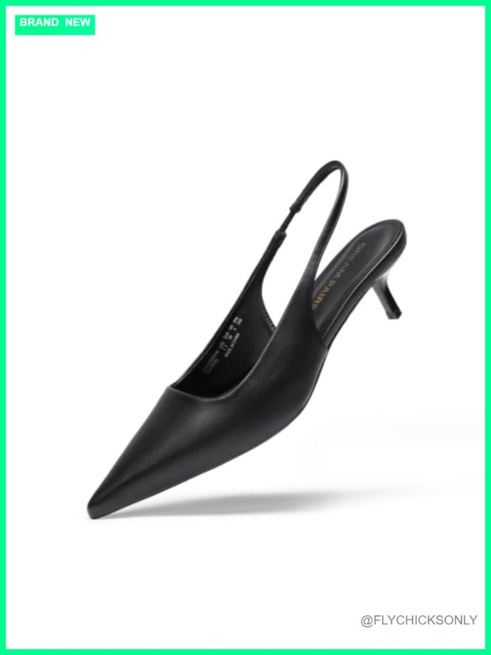 DREAM PAIRS Women's Pumps Kitten Slingback Low Closed Heels